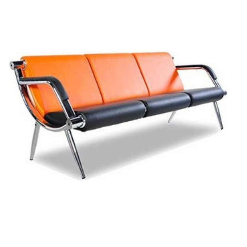 Deluxe Waiting Chair (Orange Cushion)